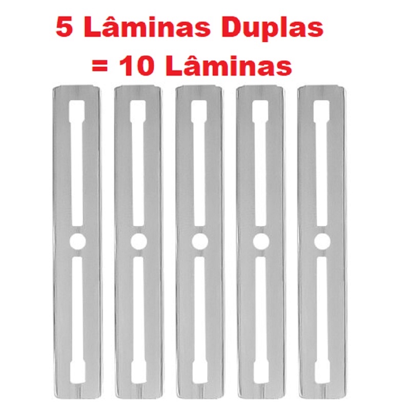 Lâminas Para Caneta Capilar Navalha Desenhos em cortes de cabelo Barbearia Kit 5 lâminas Duplas = 10 lâminas