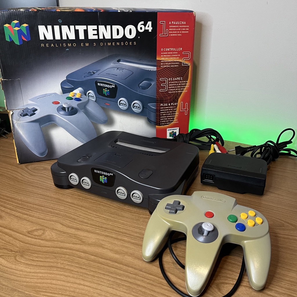 Console Nintendo 64 na caixa (Seminovo)