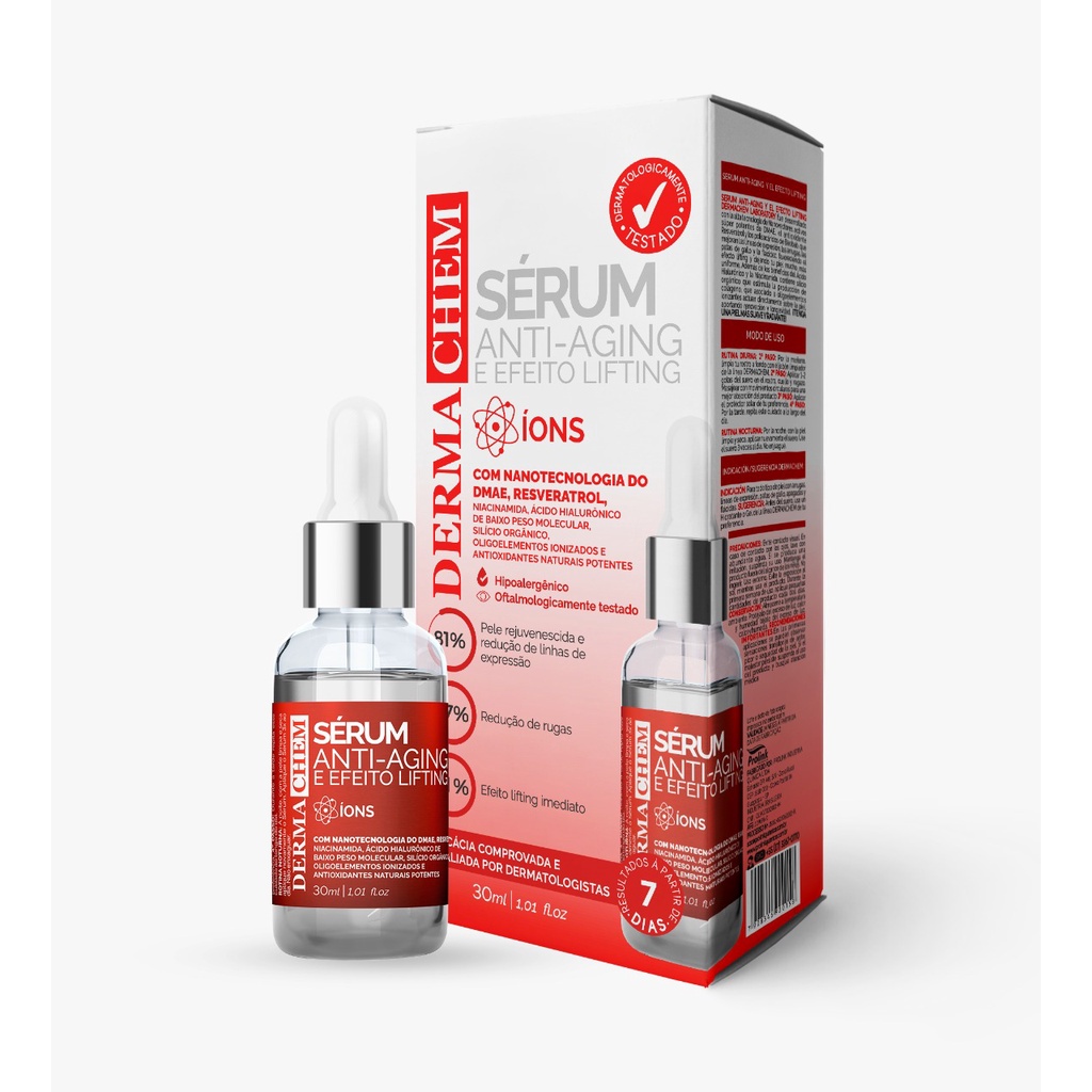 Sérum Facial Anti Aging Efeito Lifting Dermachem: Onde Comprar | BuscaProdutos