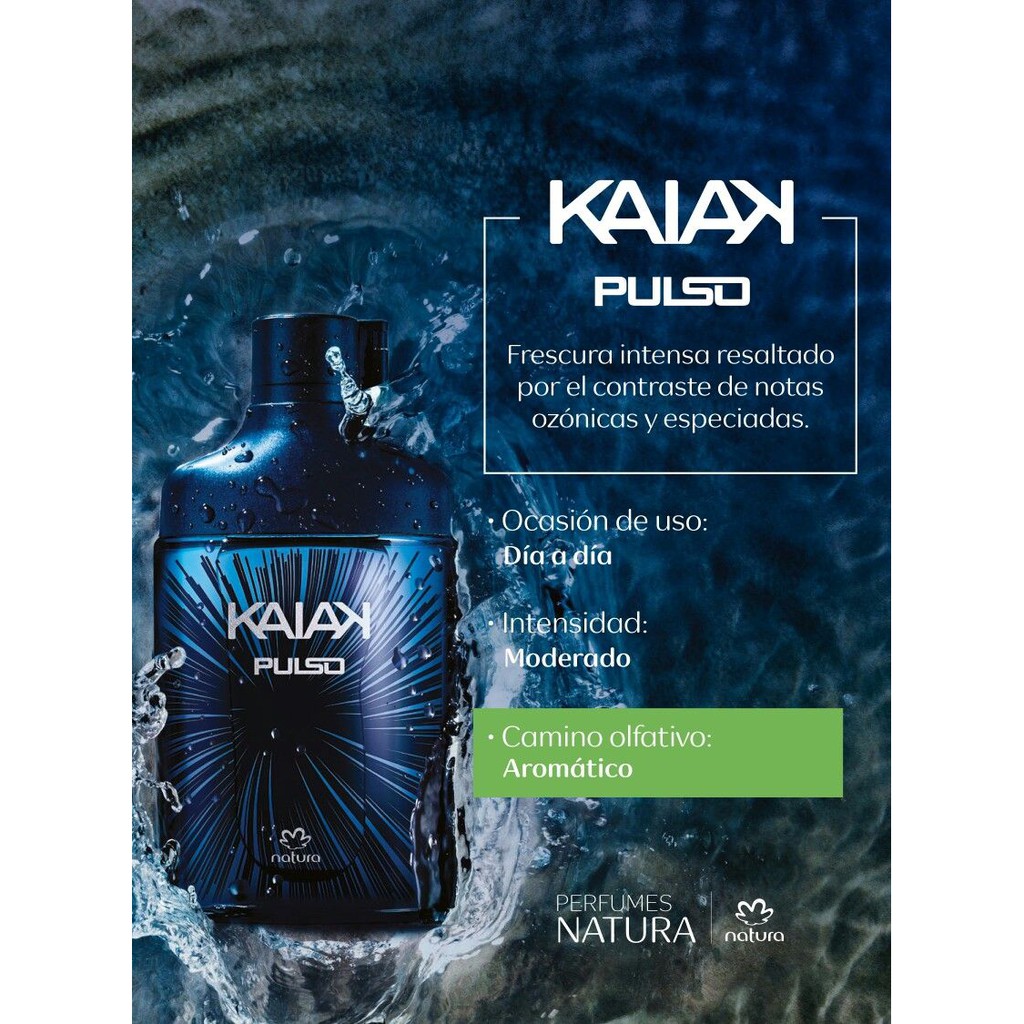 PERFUME KAIAK PULSO NATURA - 100ml - ORIGINAL LACRADO VALIDADE 02/25 |  Shopee Brasil