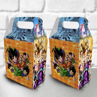 Caixa maleta personalizada dragon ball kit com 10 festa fácil lembrancinhas