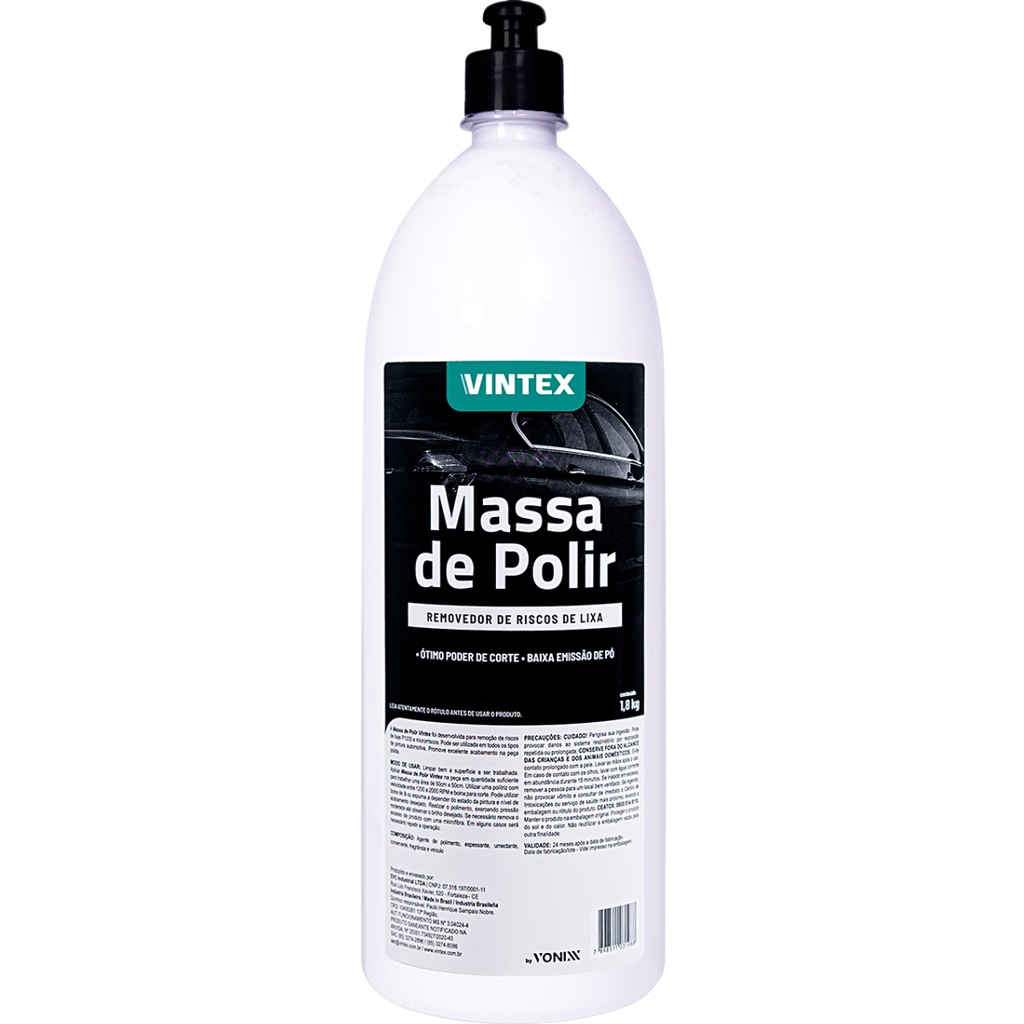 Massa De Polir Automotiva Tira Riscos 1,8kg Vintex Vonixx - Spare Parts and Accessories for Vehicles