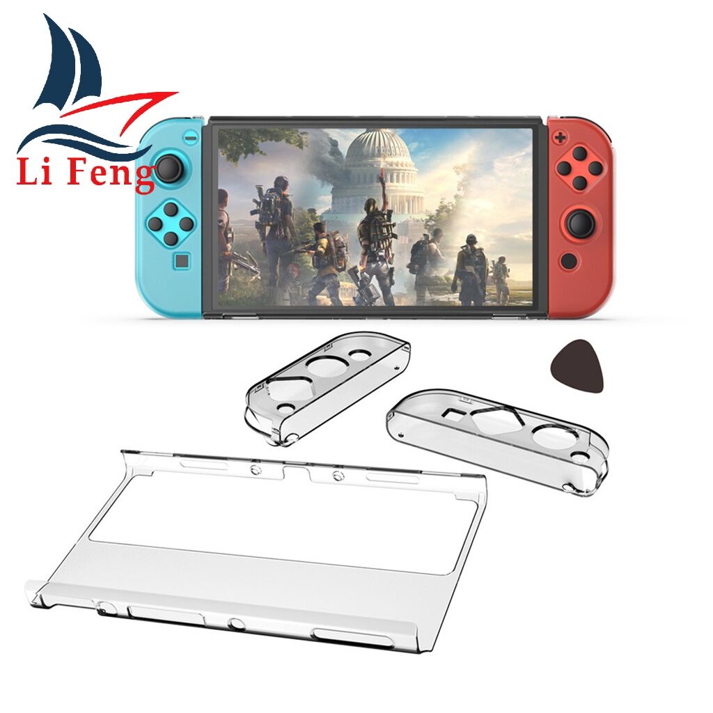 Capa Case Acrilico Transparente Cristal Joycon Nintendo Switch ou Nintendo Oled Alta Proteção em Oferta na Shopee