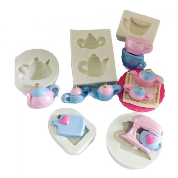 Molde De Silicone Kit Cozinha Cute Molde Para Confeitaria Molde Para Biscuit 398