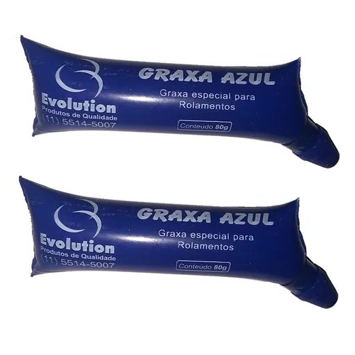 2x Graxa Azul para lubrificar rolamentos correntes caixa de direção em Oferta na Shopee