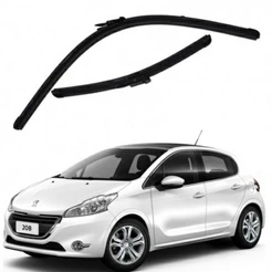 Par Palheta Limpador Parabrisa Dianteiro Peugeot 208 2012 2013 2014 2015 2016 2017 2018