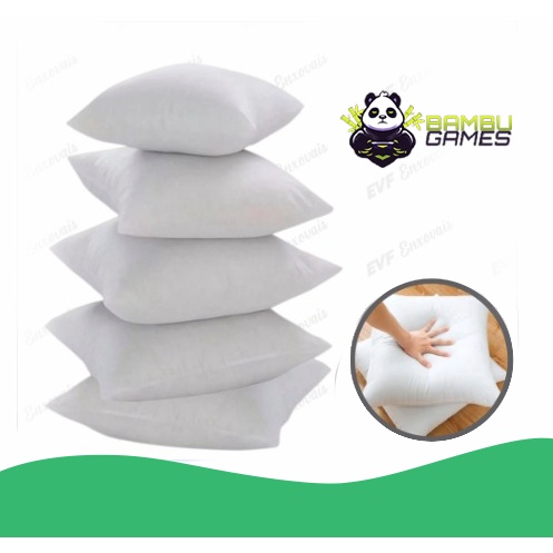 Kit 4 Pacotes Enchimentos Refil Almofada 45x45 Fibra Poliéster Branco 340g Oferta Desconto