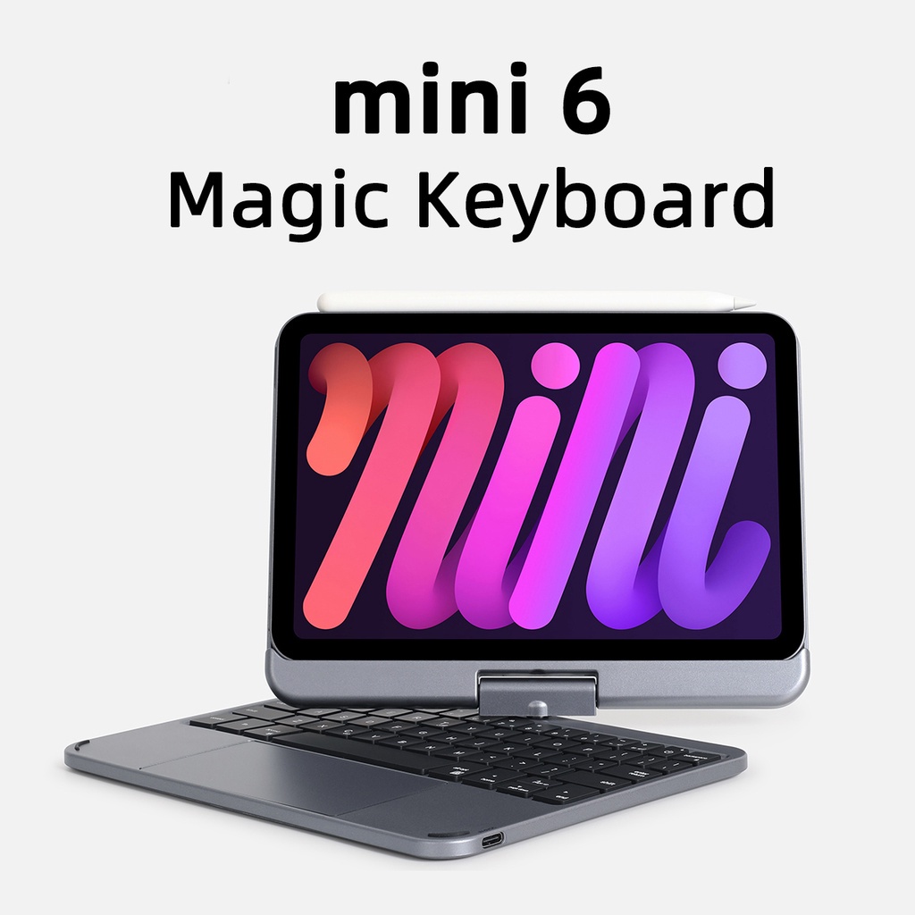 GOOJODOQ Capa De Teclado Mágica Para ipad Mini 6 2021 Magnética Coreana Russa Japonesa mini6 6a Caixa Com Luz De Fundo