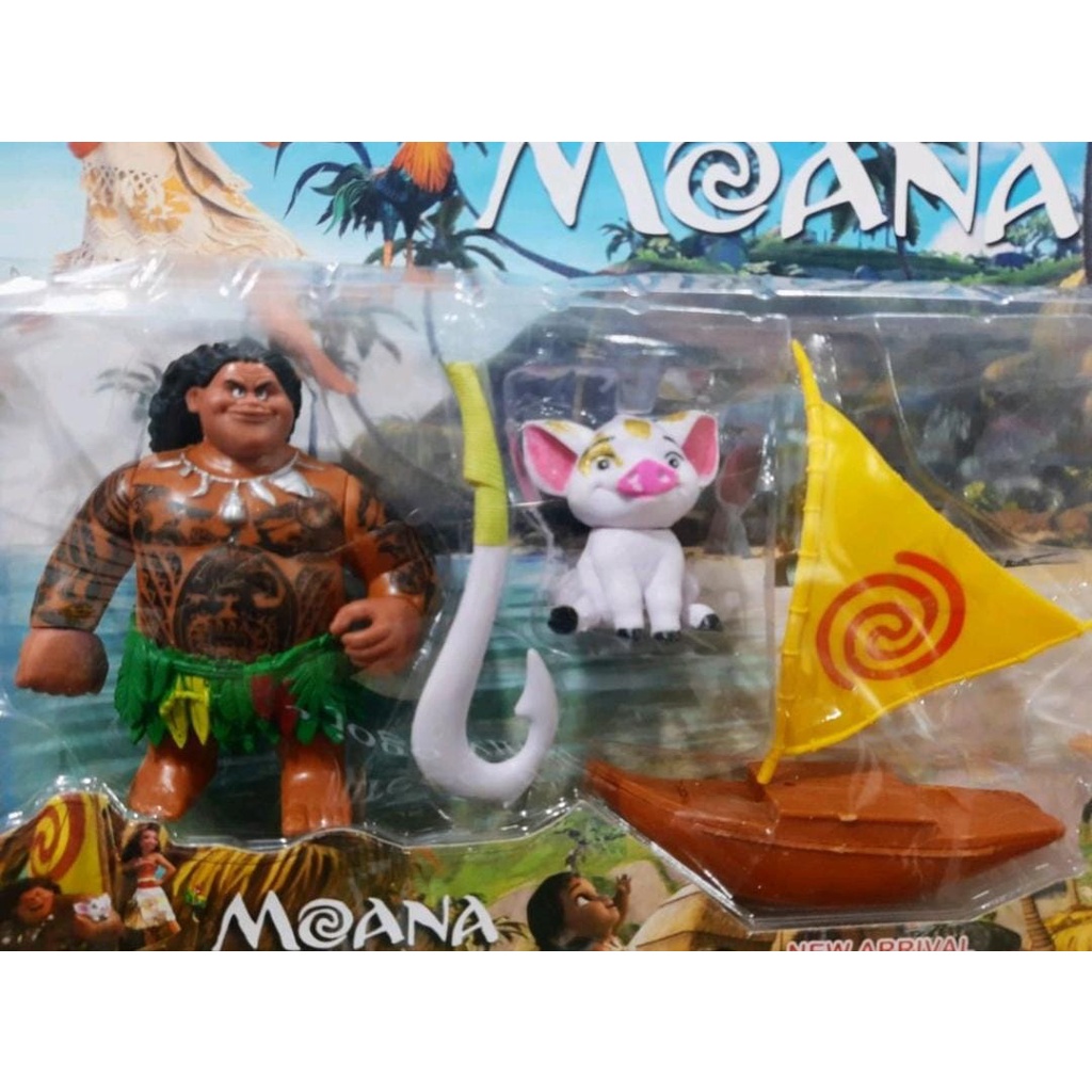 Kit 4 Bonecos Moana Um Mar De Aventuras Brinquedo em Oferta na Shopee