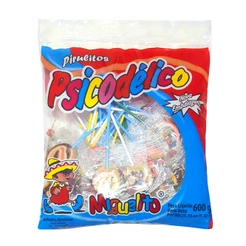 Pirulito Psicodélico Tutti Frutti Colorido c/50 - Miguelito