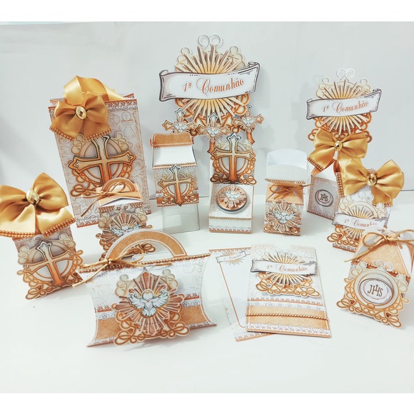 kit festa infantil lembrancinha para aniversário Caixinhas Personalizadas Primeira Comunhão Edição de luxo