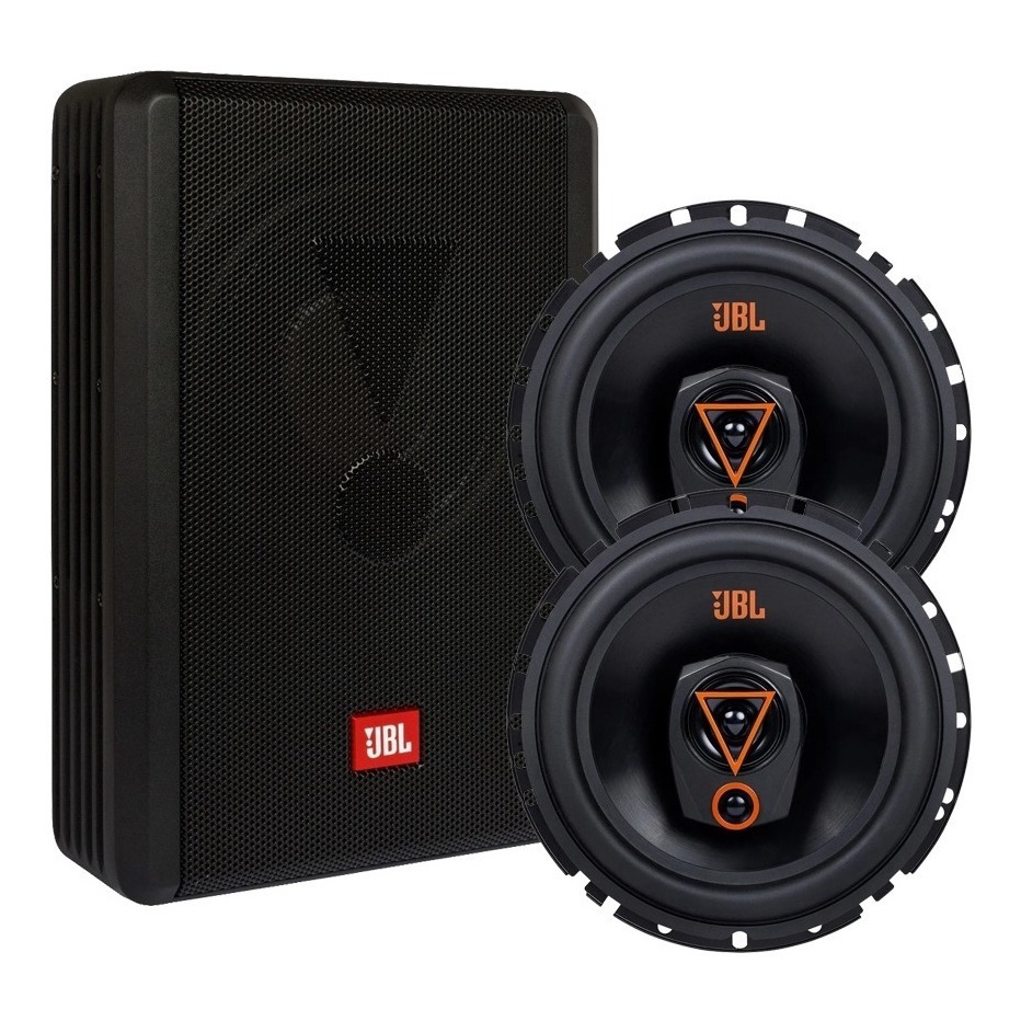 Caixa JBL Ativa Amplificada SW8A-MS 200w + 2 Alto Falantes 6  Multisystem 6TRMS80 - 160w