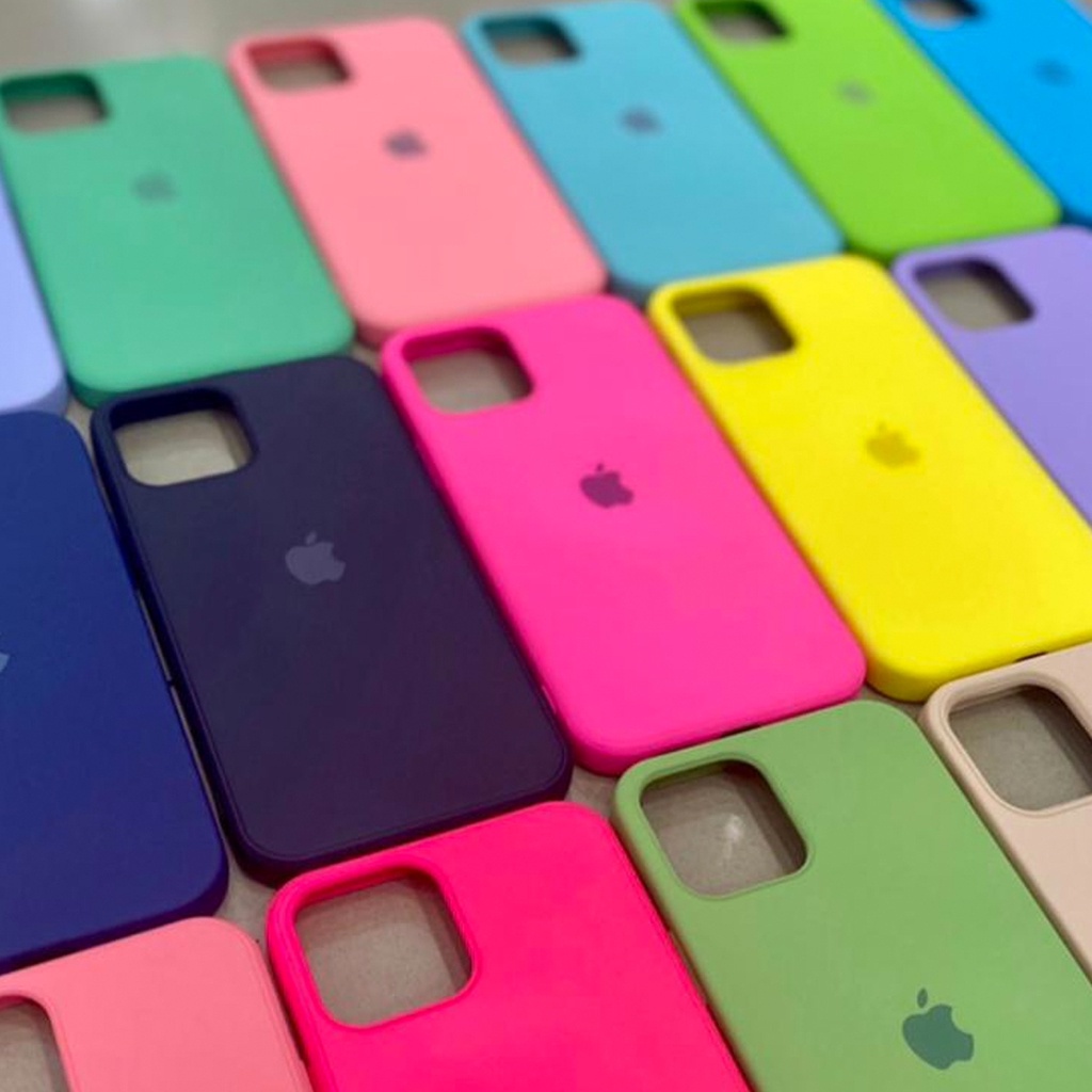 Capa Capinha Silicone IPhone 12 PRO MAX Case Várias cores, Ótima qualidade, Colorida
