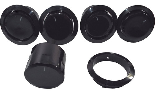 Botão Fogão Continental, Bosch Preto - Fogão 4 Bocas