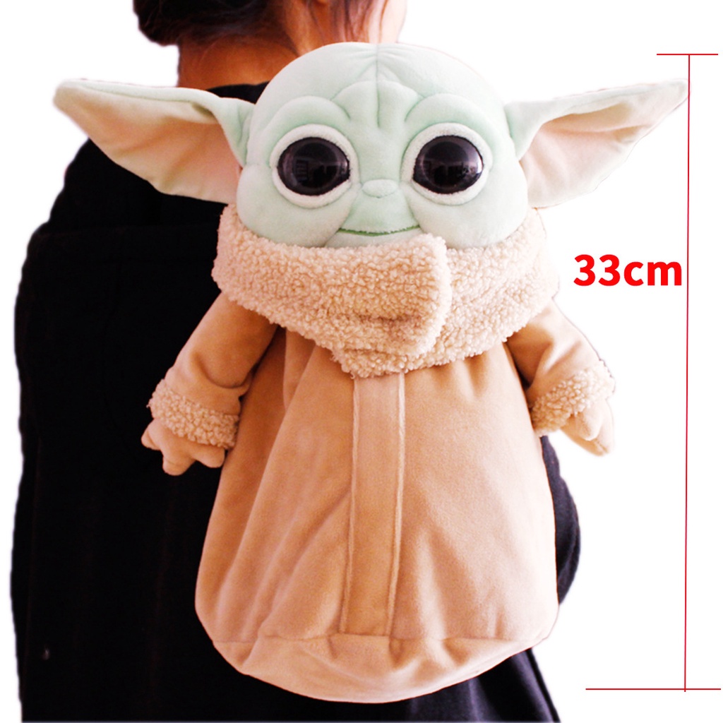 Mochila Boneca De Pelúcia Yoda Star Wars surrounding Bebê Bonito big-eyed Monstro Menina Brinquedo Travesseiro