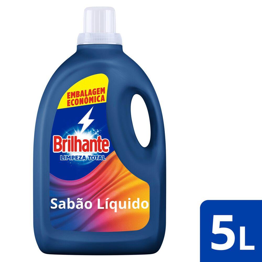 Sabão Líquido Brilhante Limpeza Total 5 Litros