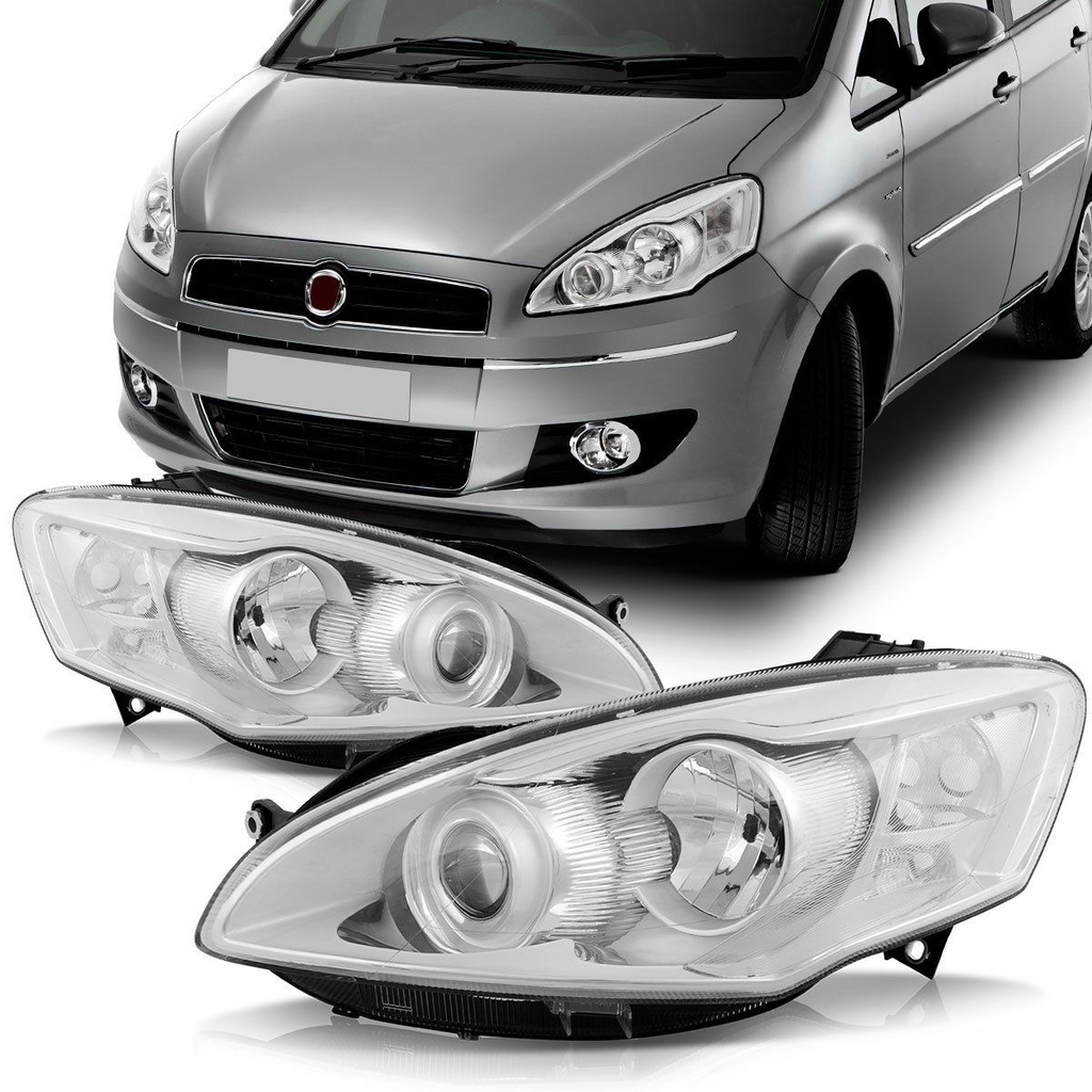 Farol Idea 2011 2012 2013 2014 2015 2016 Foco Duplo Cromado em Oferta na Shopee