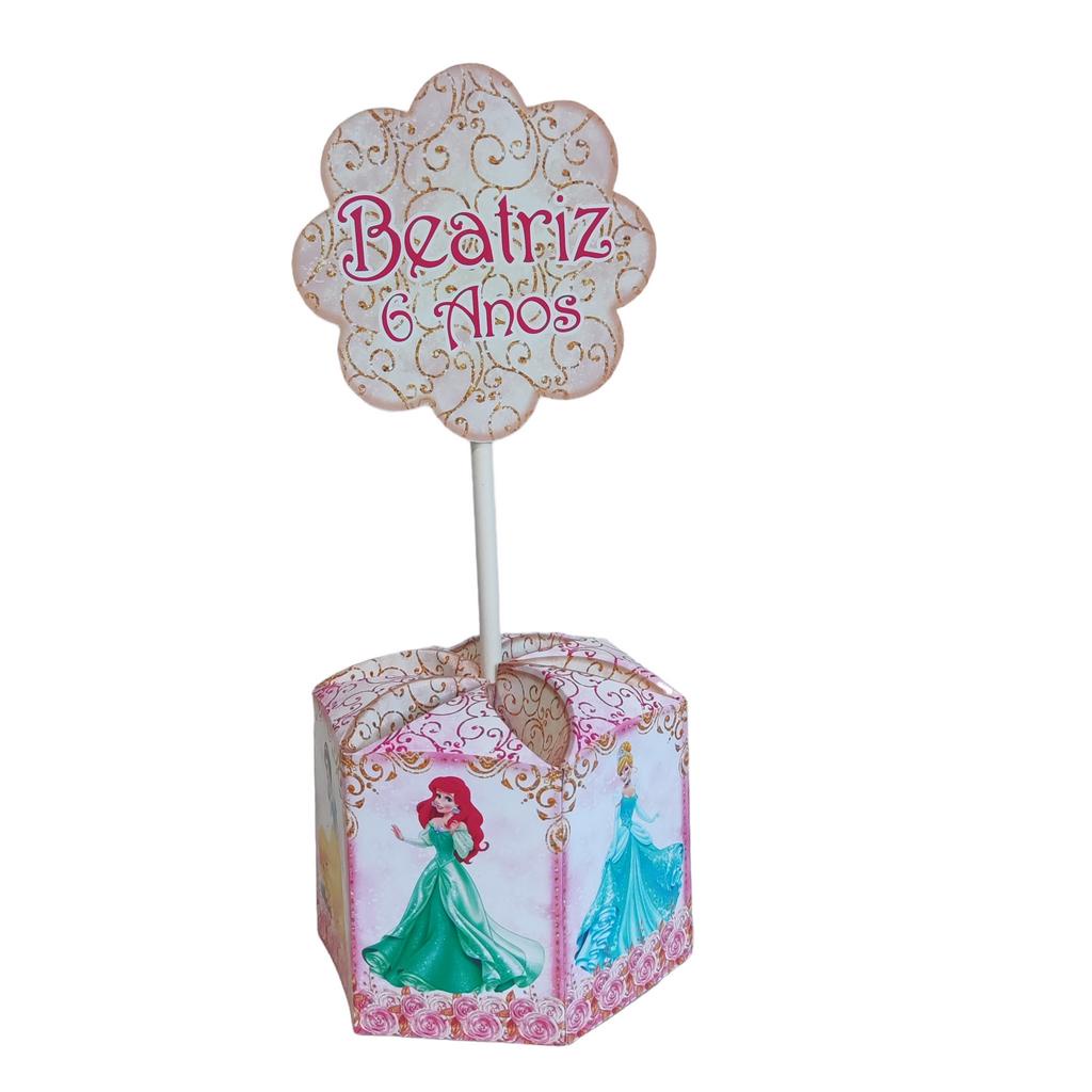 10 Unidades Centro de Princesas Disney Mesa Personalizado - FESTA LEMBRANCINHA ANIVERSÁRIO CHÁ INFANTIL