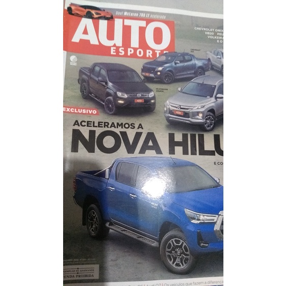 Revista Auto Esporte Aceleramos nova Hilux