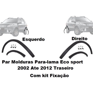 Par Moldura Alargador Tras Direito e Esquerdo Ecosport Ano 2004 ate 2012