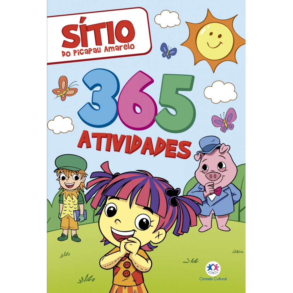 Livro - 365 atividades do Sítio do Picapau Amarelo - Capa comum - Ciranda Cultural - Books & Magazines