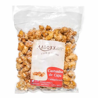Castanha de Caju Caramelizada com gergelim 250 gramas Produção Própria - A Melhor Madox Nuts
