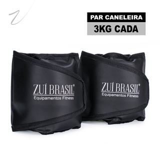 Par de Tornozeleira de Peso Caneleira 3kg Profissional Academia e Treino em Casa