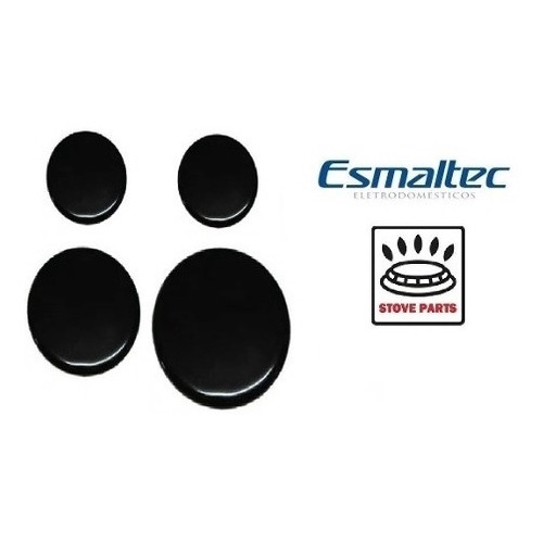 Kit Espalhador Liso Tampa Fogão Esmaltec Mayorca 4 Bocas