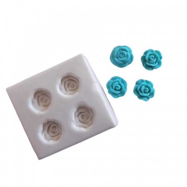 Molde De Silicone Micro Rosinhas Molde Confeitaria e Biscuit 037