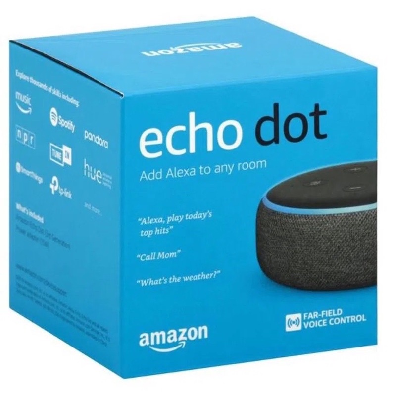 Smart Speaker Amazon Alexa Echo Dot 3 - Português Novo