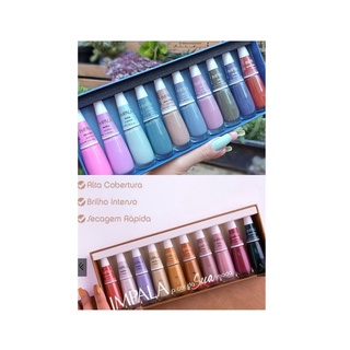 Kit c/ 20 Esmaltes Impala A cor da Sua Moda Vol. 1 e 2.