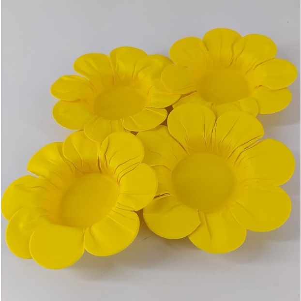 50 Forminhas Para Festa Flor Margarida Amarelo