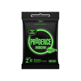 Preservativo Prudence Neon Com 3 Unidades