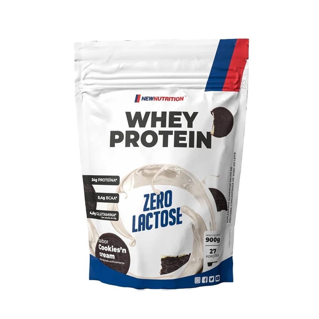 Whey Zero Lactose - Whey Protein Refil - New Nutrition 900g