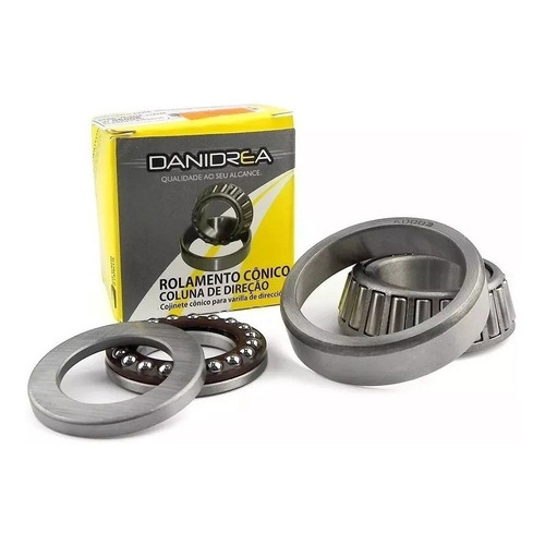 Caixa Direção Crosser 150 Xtz 125 Completa Rolamento Cônico + Colar de Esferas Danidrea