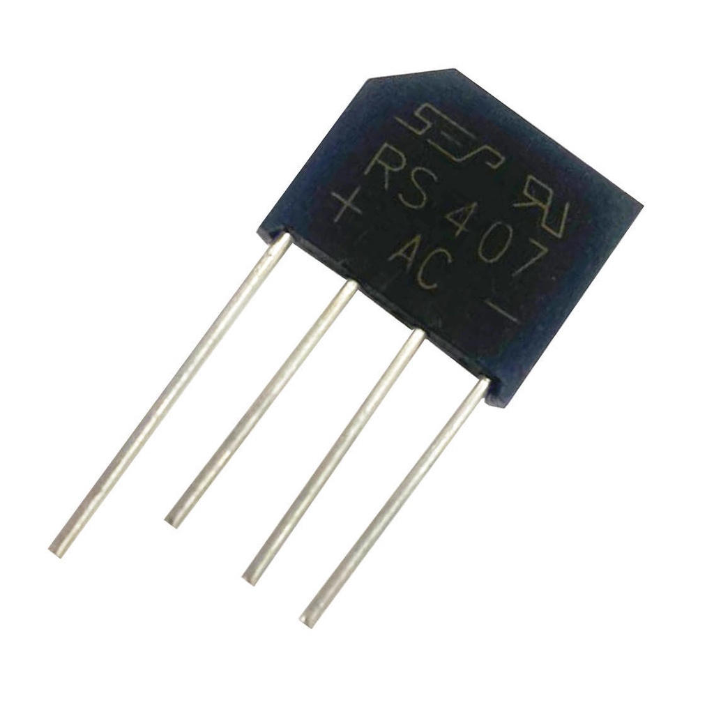KIT 2 PÇS - PONTE RETIFICADORA RS407 - RS 407 - 4A 1000V