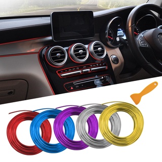 3/5 M Inserção Da Borda Porta Do Painel Carro Guarnição Styling Moldagem Decorativa Interior Universal Auto Acessórios Tira De Com Raspador