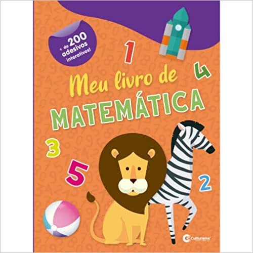 Livro Meu Livro De Matemática Culturama Com 200 Adesivos