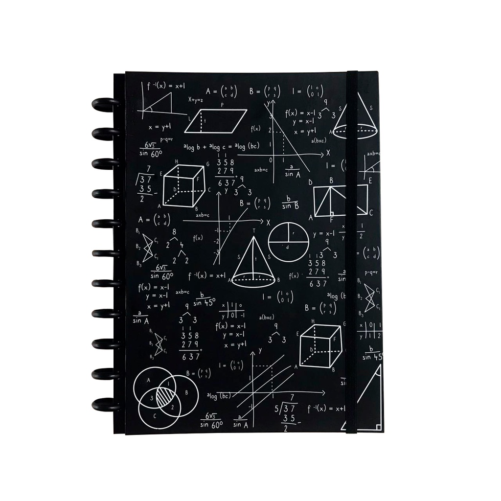 Caderno de Disco Inteligente Matemática Masculino / Feminino Tamnho Grande A4 Capa Dura 10