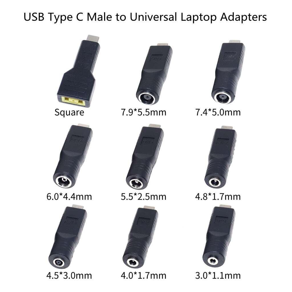10pçs USB-C Tipo Fêmea Para Laptop Carregador Plugue Conversor Asus ...