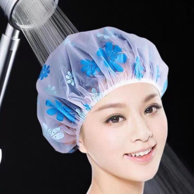 Touca/Toca Para Banho Cabelo Cacheados e Lisos | Shopee Brasil