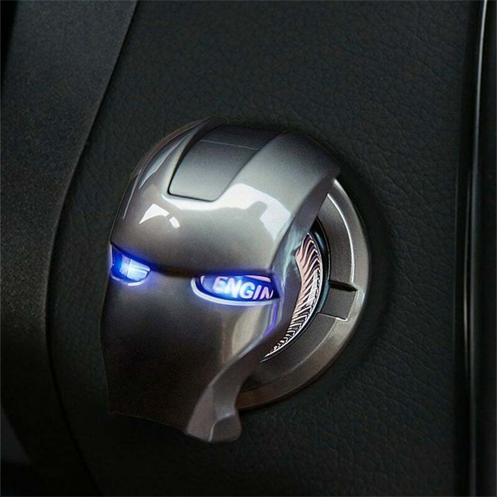 Iron Man OneKey Start Decorative Sticker Button Cover Ignition Switch