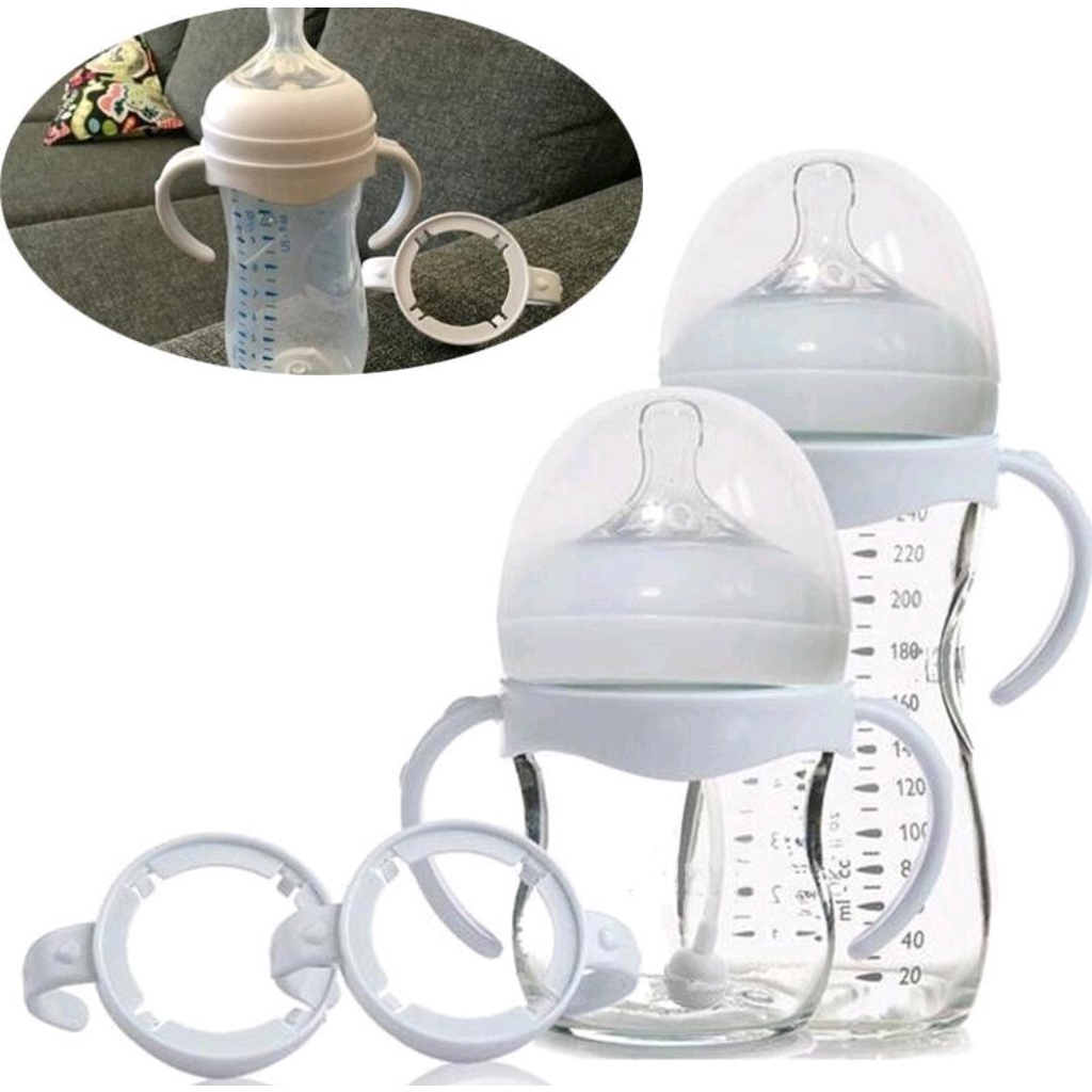 Kit com 3 Alças Para Mamadeira Avent Pétala e Classic, para Copos de Transição MAM Bebê.