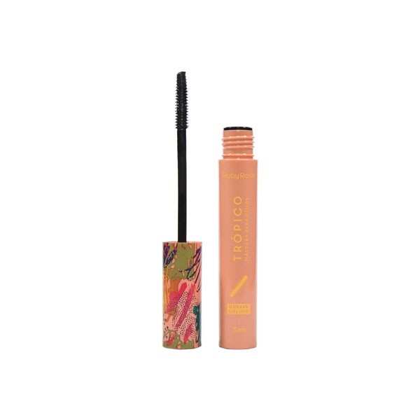 Mascara De Cilios Tropico Ruby Rose Curva & Volume Hb 503 em Oferta na Shopee