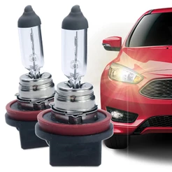 Par De Lâmpadas Automotiva Halógena H8 12V 35W para Farol de Carro