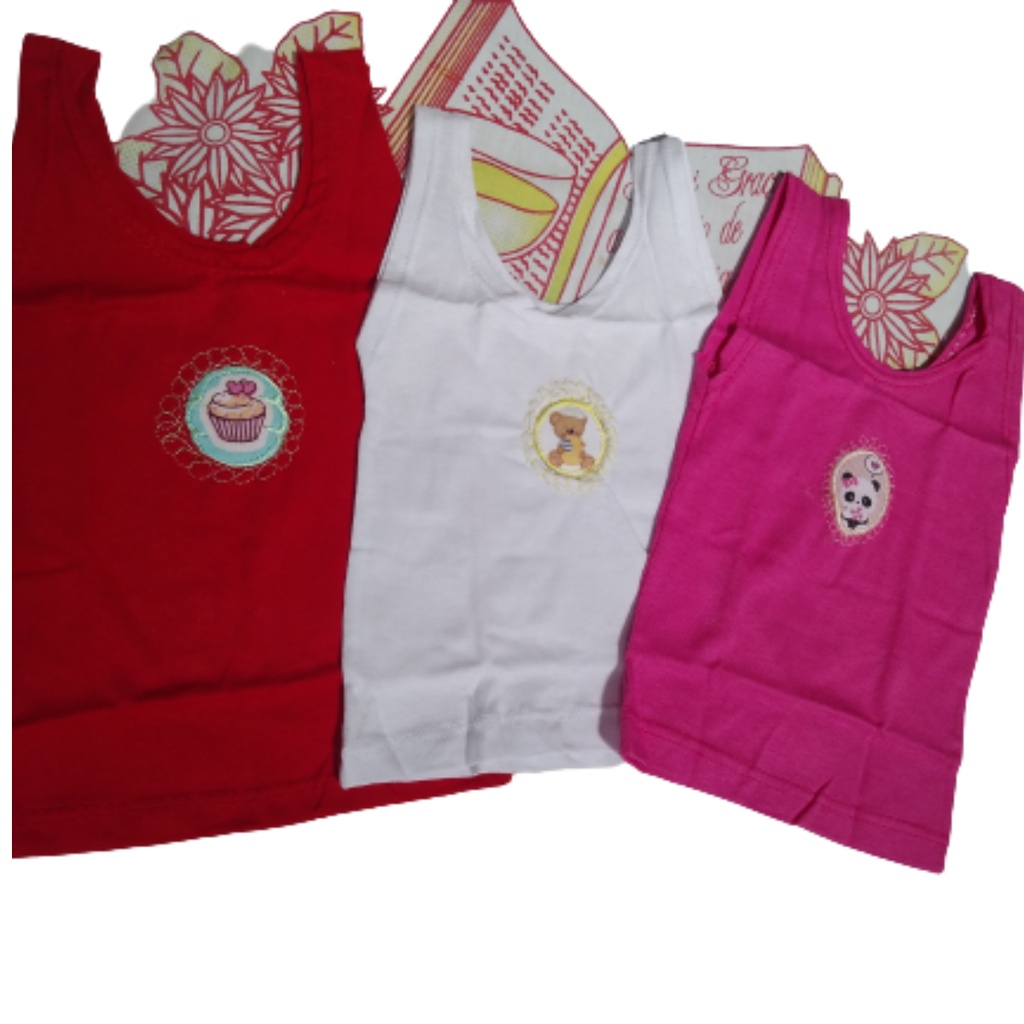 Kit Com 6 Camisetas Regatas/CAMISETINHA  Bebê