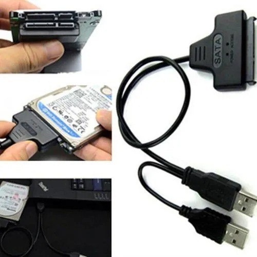 Cabo Adaptador Conversor Ssd Hd Sata 2.5' 3.5' Para Usb 2.0 = PARA SER USADO EM DISCO RIGIDO DE ATÉ 2 TB TERA