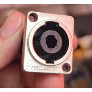 Plug Conector Speakon Painel Com Trava