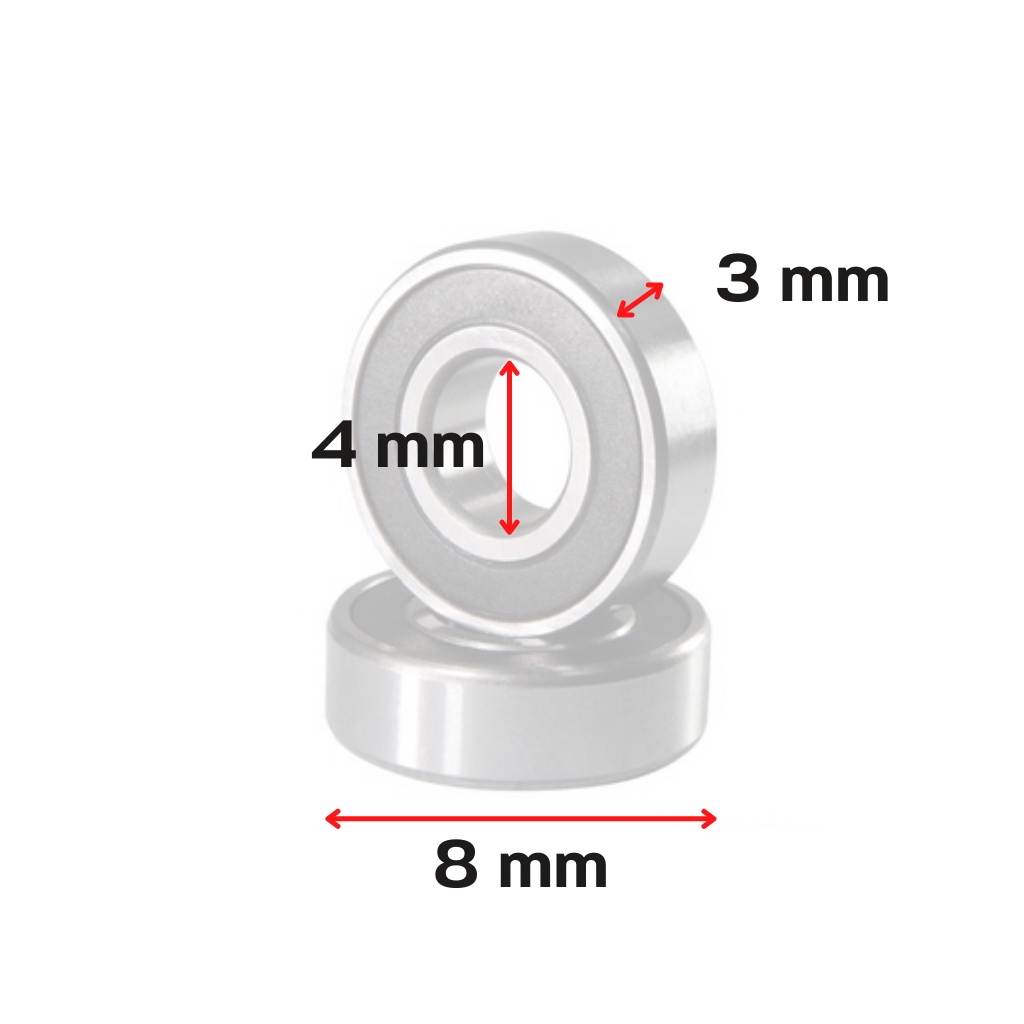 Rolamento Para Carretilha de Pesca E Molinete - 4x8x3 Mm