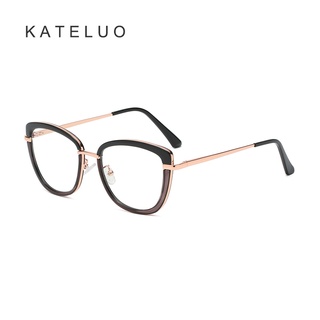 [Com Caixa] KATELUO WB609 Óculos De Luz Anti-Azul Feminino TR90 Moda Bicolor Acessórios